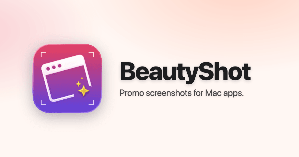 BeautyShot automates macOS App Store promo screenshot creation