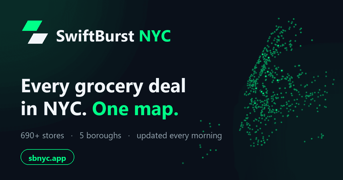 NYC grocery savings app built and launched by solo maker eli_yumnik