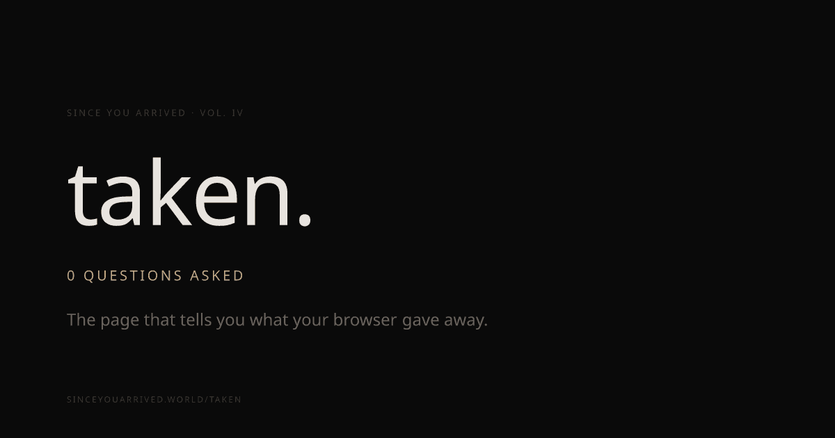 Browser telemetry visualizer shows what sites learn about you by default